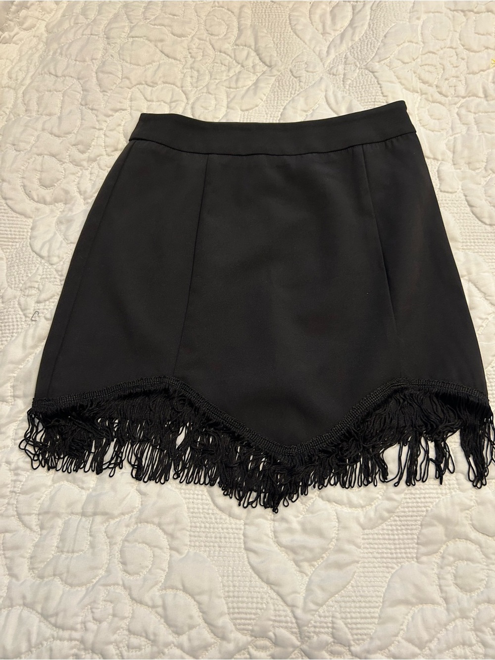 Altar’s State Black Fringe Hem Women's Skirt